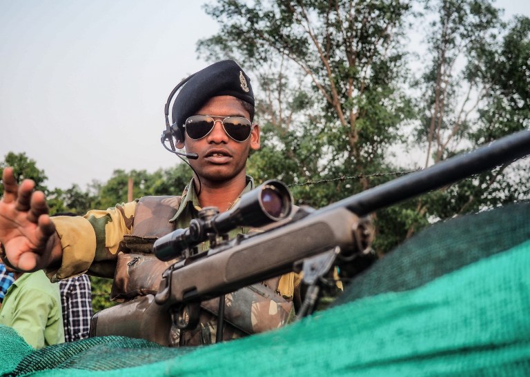 Aan de grens met Pakistan
